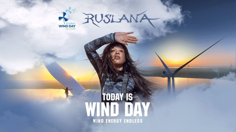 До Всесвітнього дня вітру Руслана презентувала нове музично-соціальне відео «Wind Energy. Endless» (ВІДЕО)